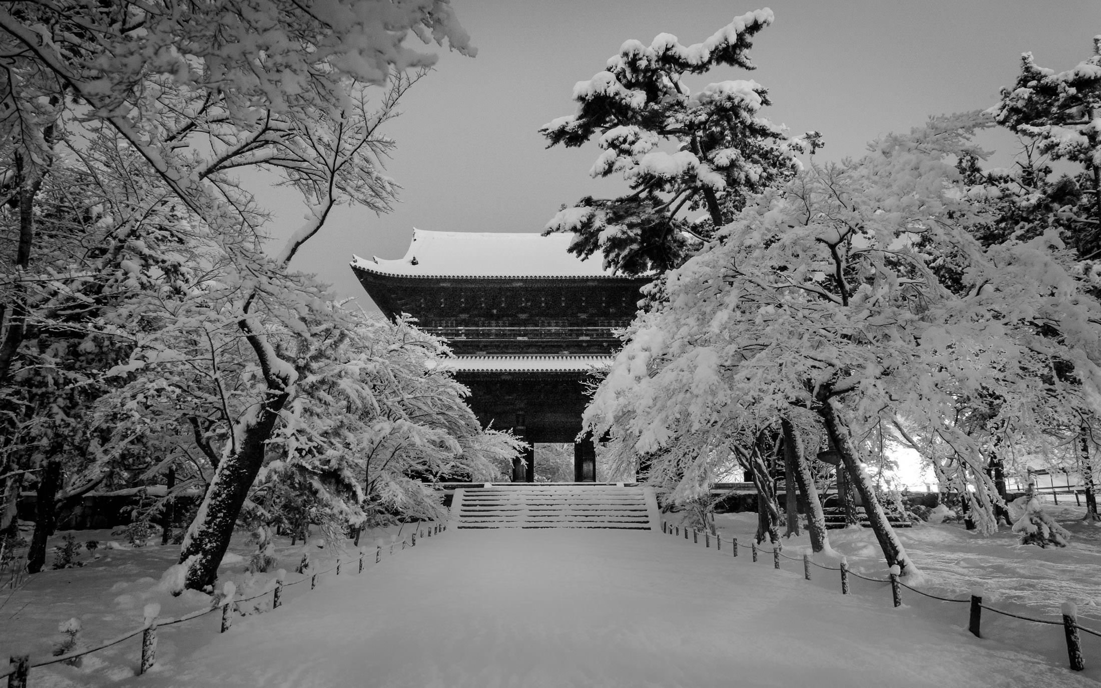 зимняя япония