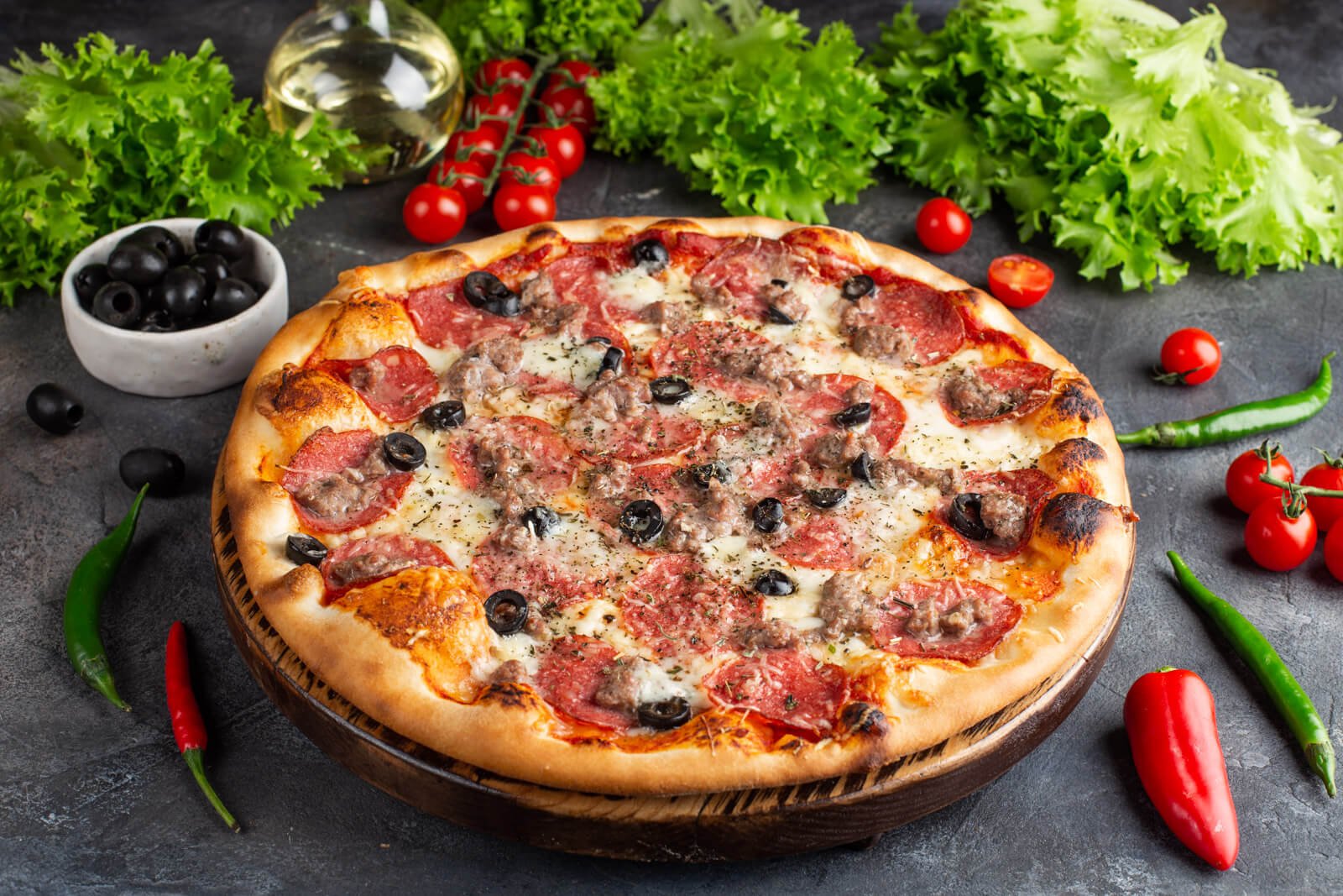Пицца с итальянская рецепт с фото