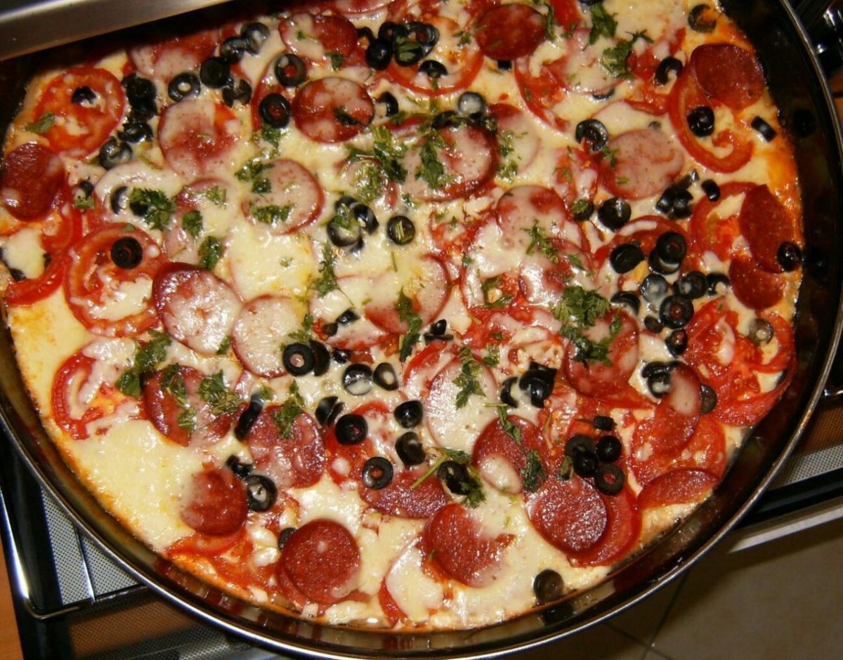 быстрая пицца дома в духовке фото 21