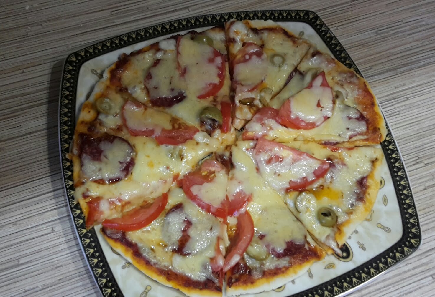 быстрая пицца в духовке на жидком тесте фото 106