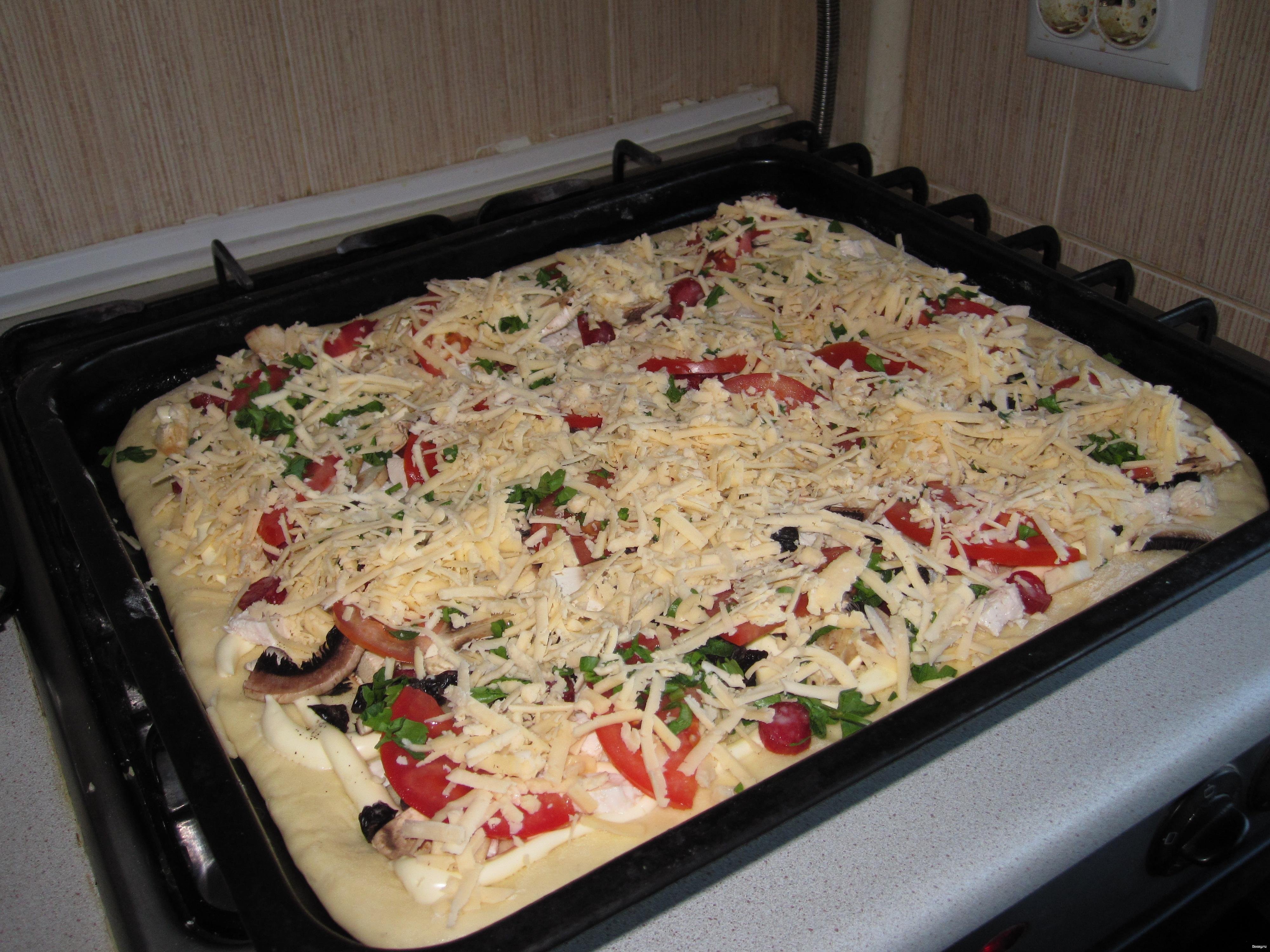 пицца быстрого приготовления рецепт в духовке фото 101