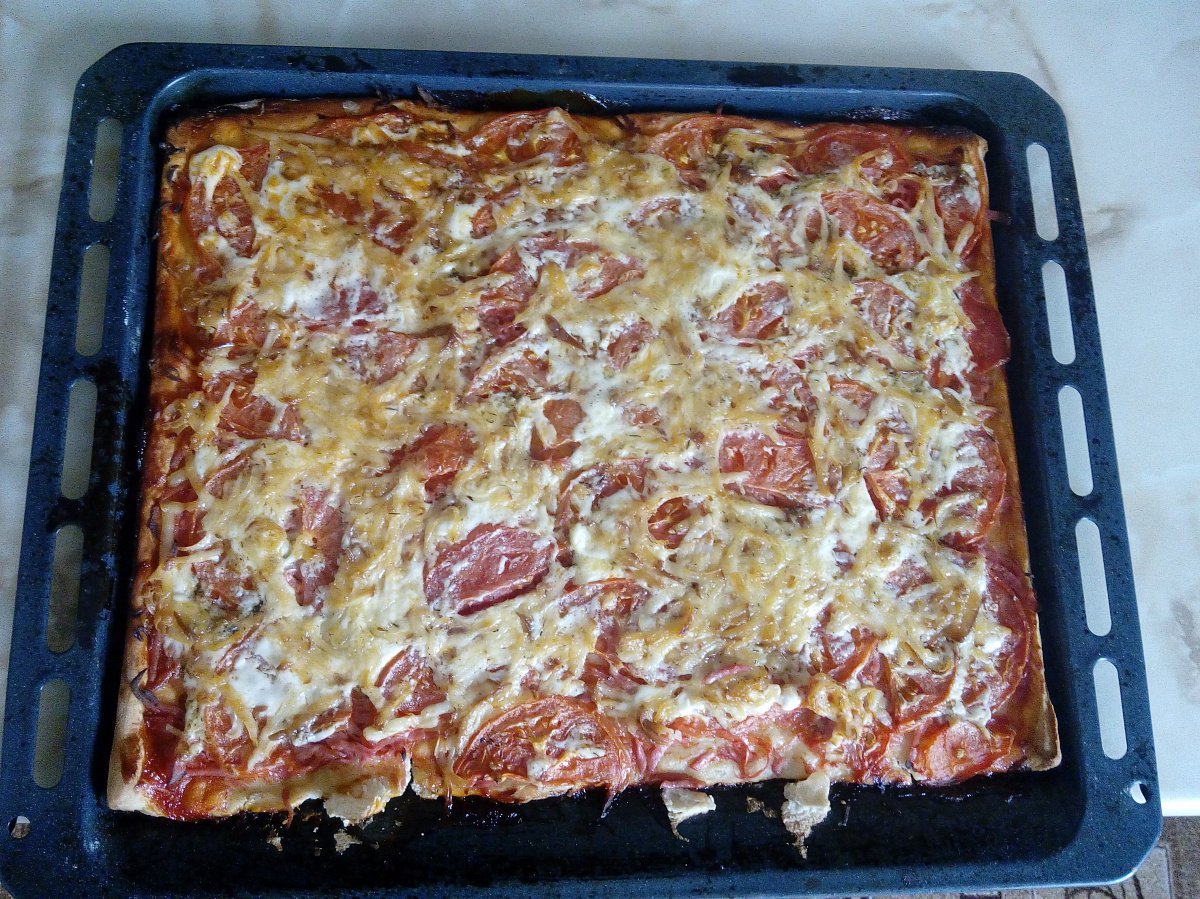как сделать простую домашнюю пиццу в духовке фото 81