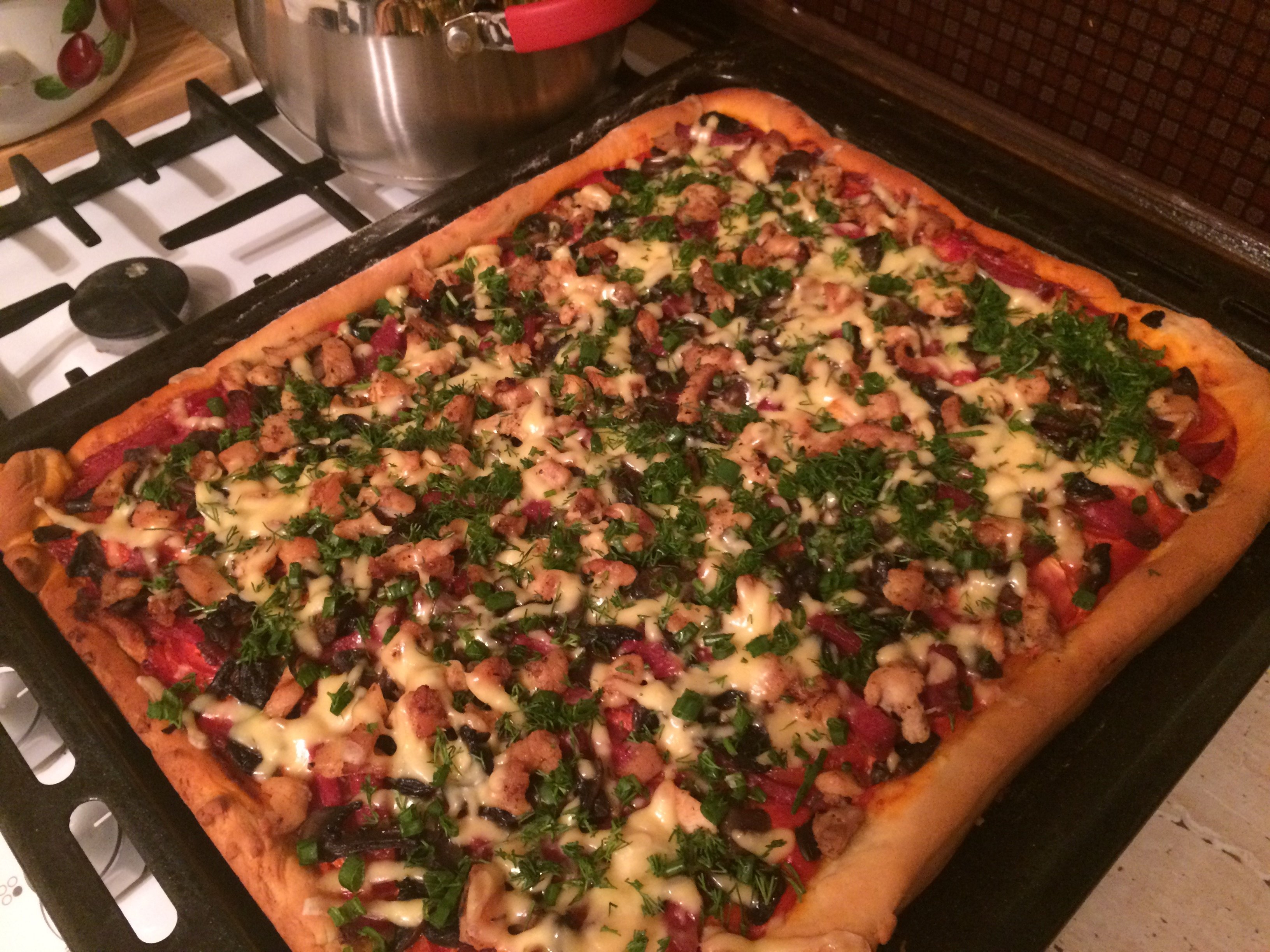 пицца домашняя в духовке рецепт приготовления с фото из дрожжевого теста фото 96