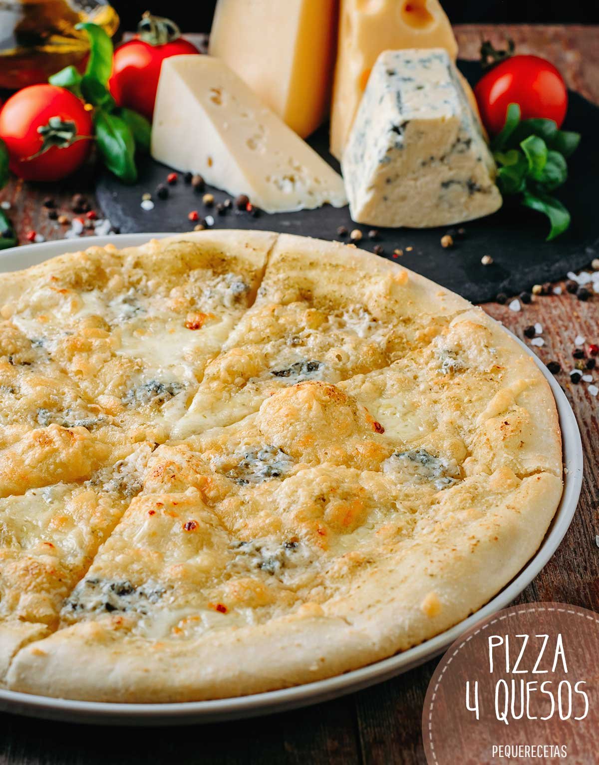 как сделать пиццу четыре сыра в домашних фото 72