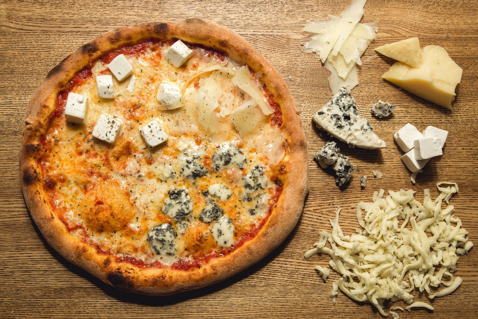 четыре сыра пицца рецепт классический в домашних фото 44