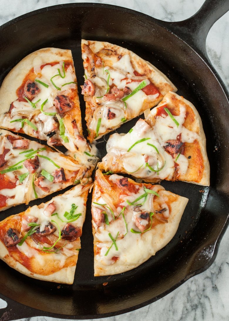 рецепты вкусных пицц в домашних условиях на сковороде фото 44