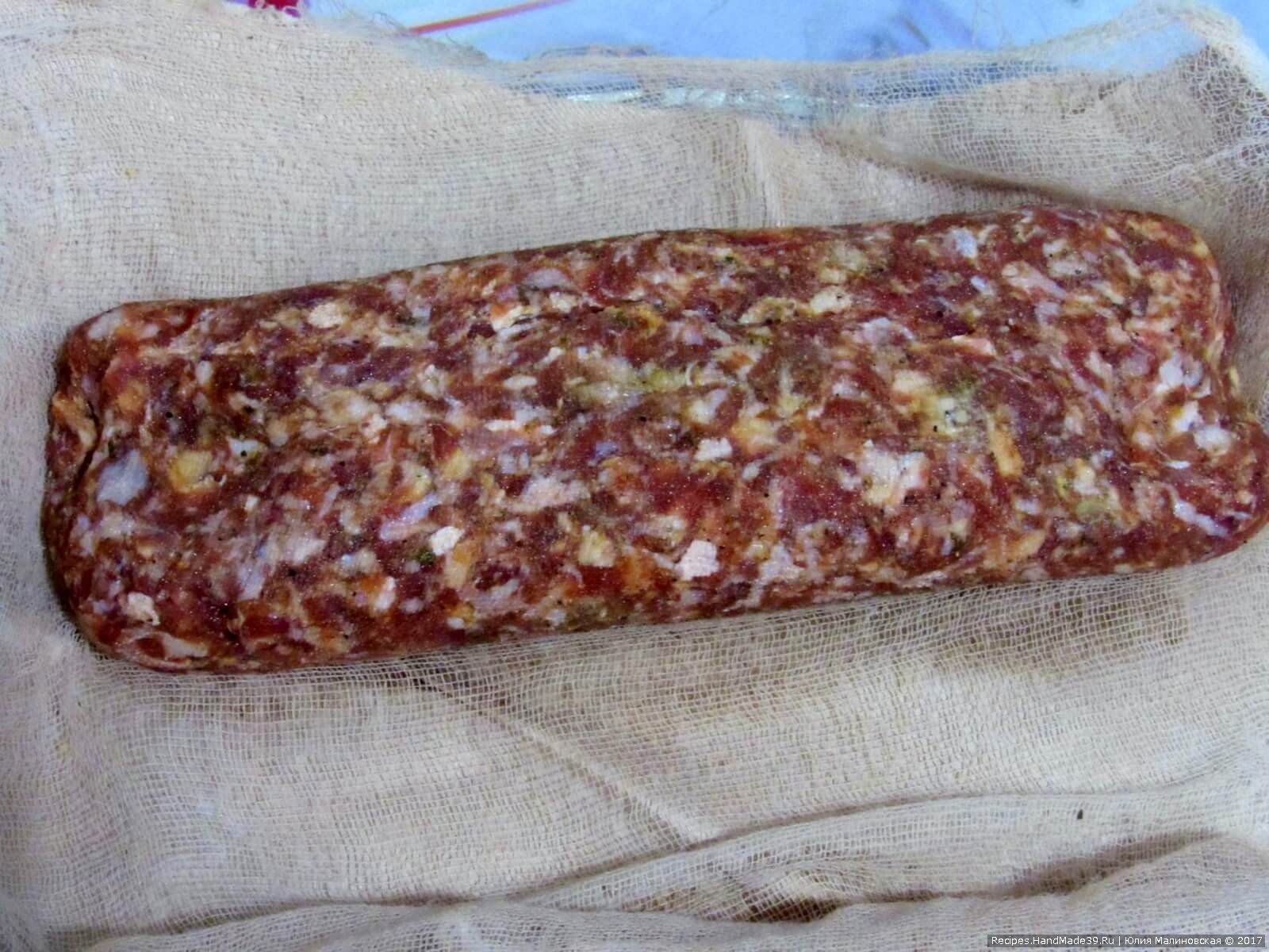 Домашняя вяленая колбаса