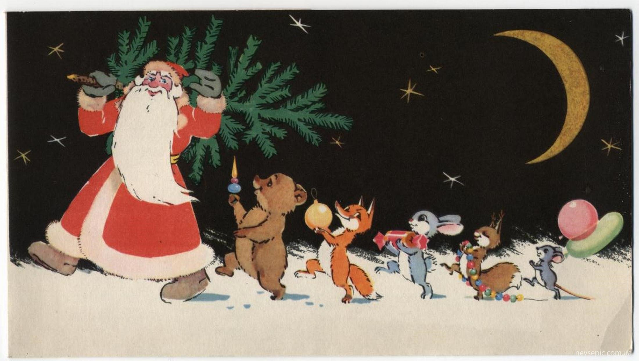Новый год советские открытки на рабочий стол