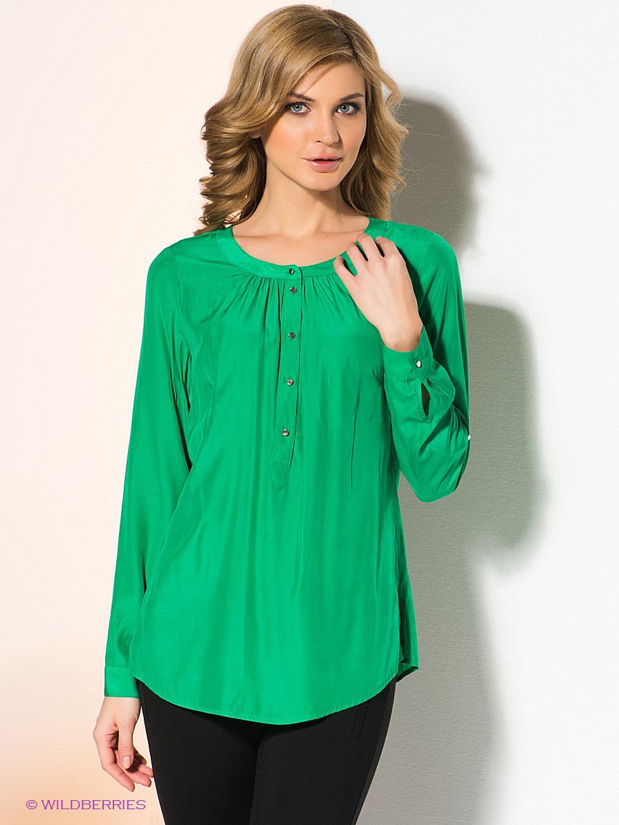 Планка на блузке. Блузка с рукавом реглан. Зеленая блузка. Летние блузы.