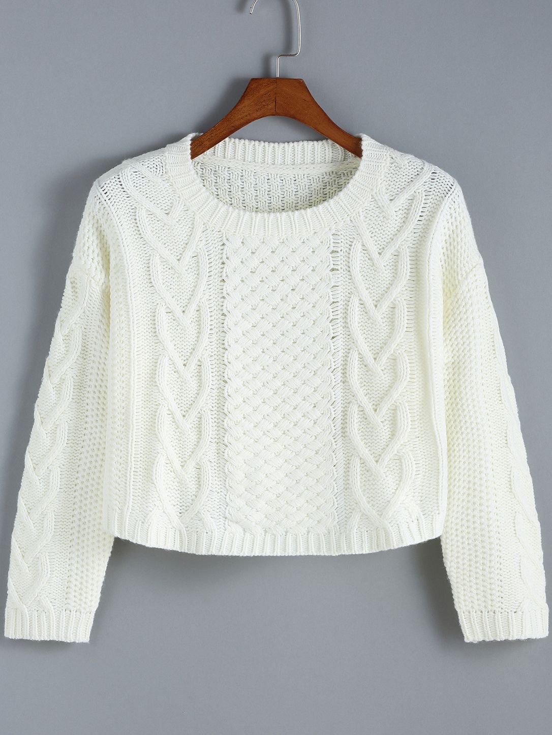 Белый свитер женский модный