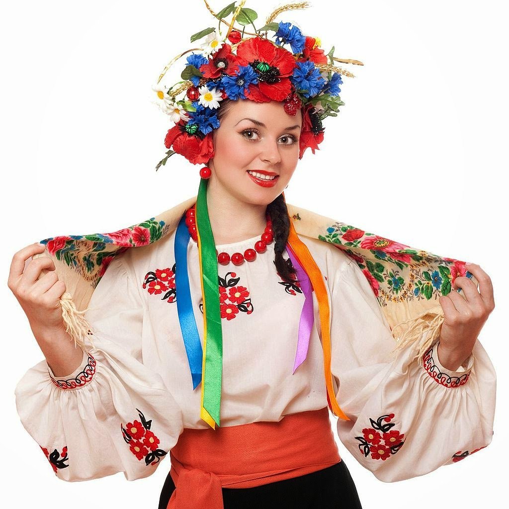 Прически под украинское платье