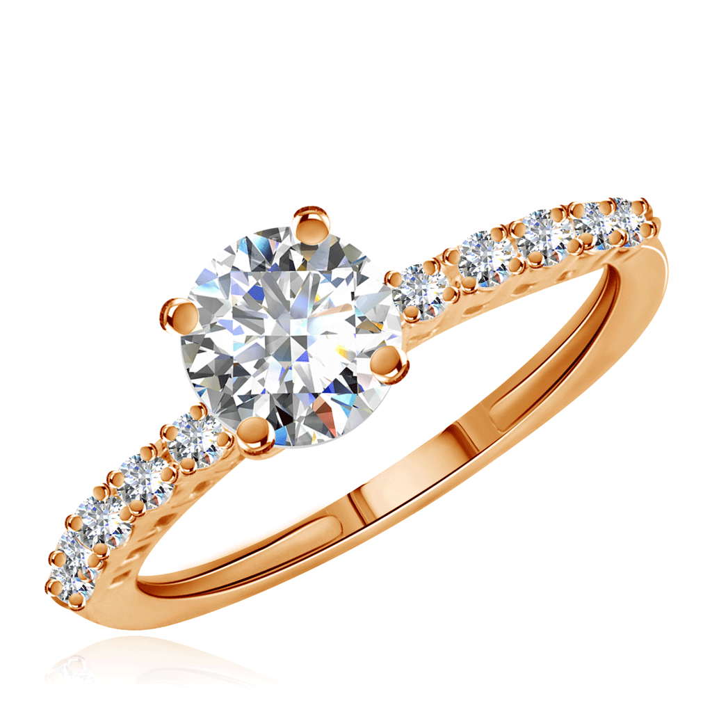 Золотое кольцо. Кольцо Бронницкий ювелир 85614009. Золотое кольцо для предложения. Колечко золотое с камушком красивое. Золотые кольца с камнями предложение.