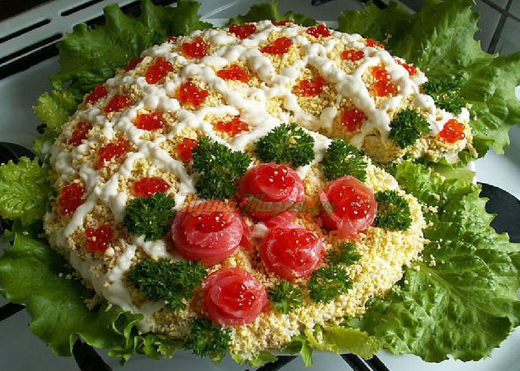 Праздничные салаты и закуски на день рождения рецепты с фото недорогие