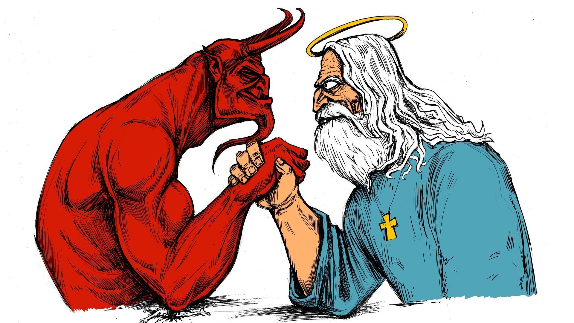 Бог против зла. Бог и дьявол. Борьба Бога и дьявола. Бог и сатана. Боженька дьявол.