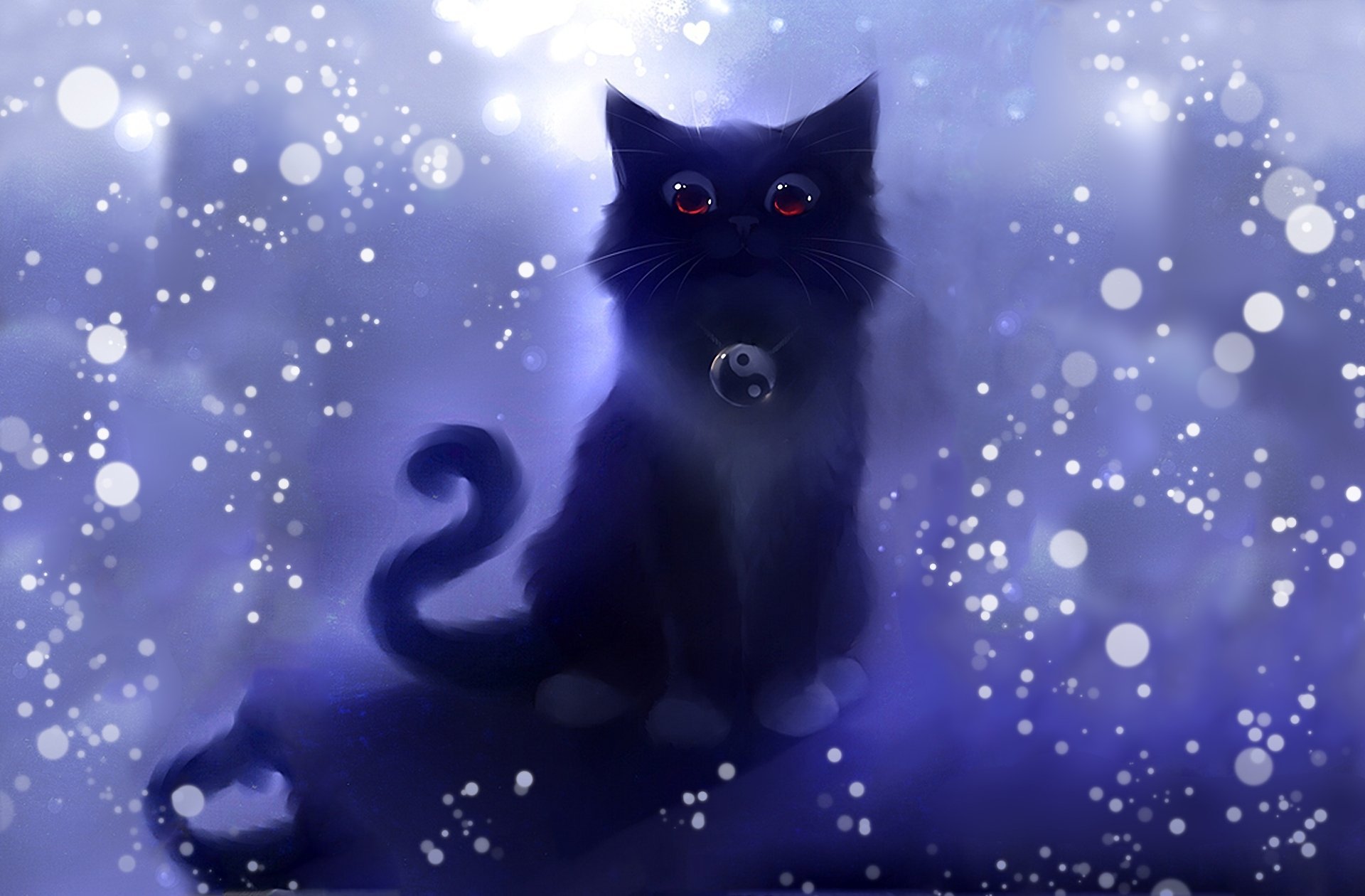 Картинка cat net. Чёрный кот арт.