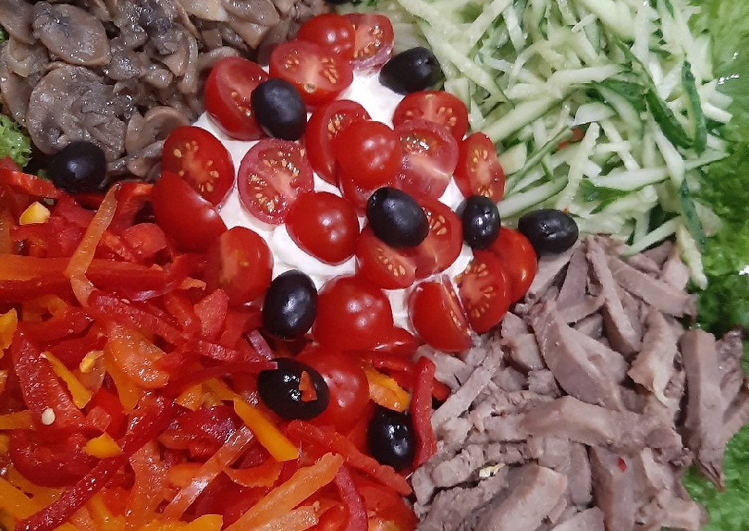 Пошаговый фото рецепт салата с языком