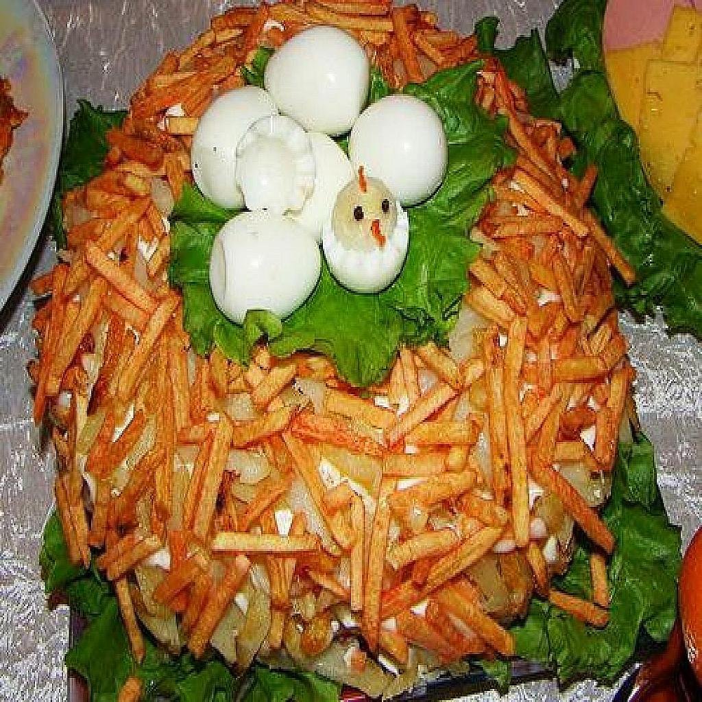 Салат гнездо аиста