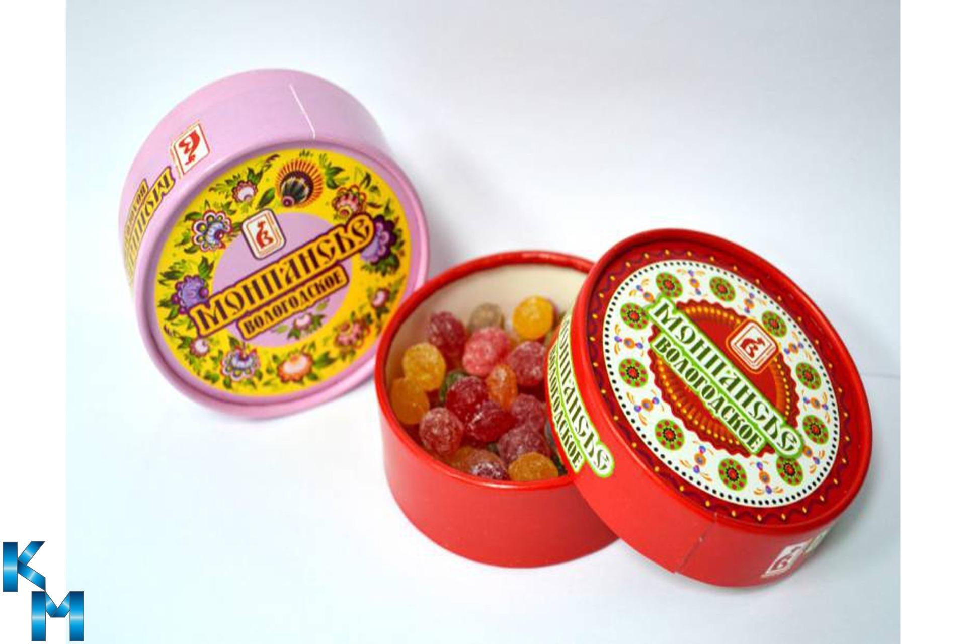 Монпансье конфеты в железной банке СССР