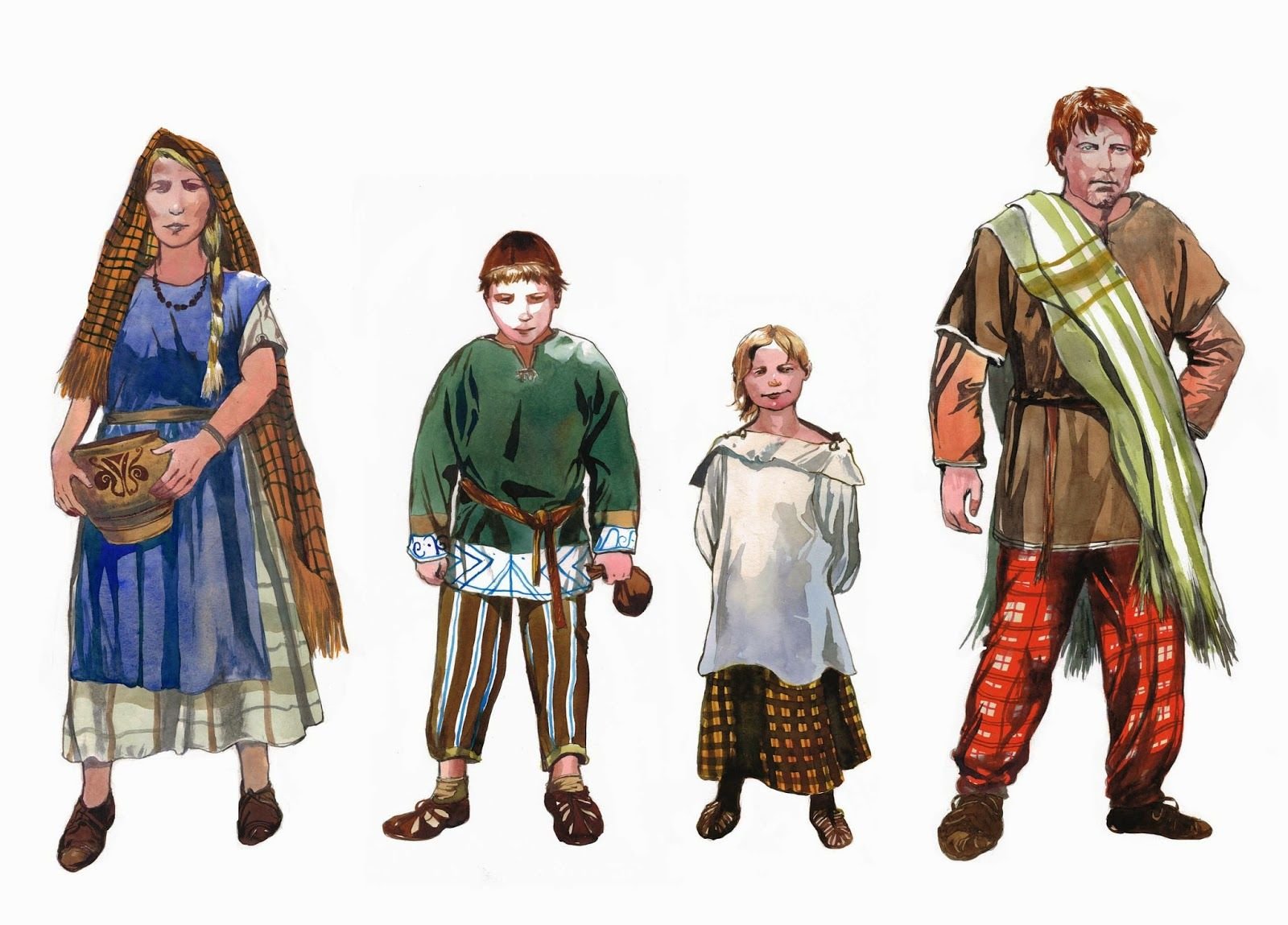 Древние кельты одежда