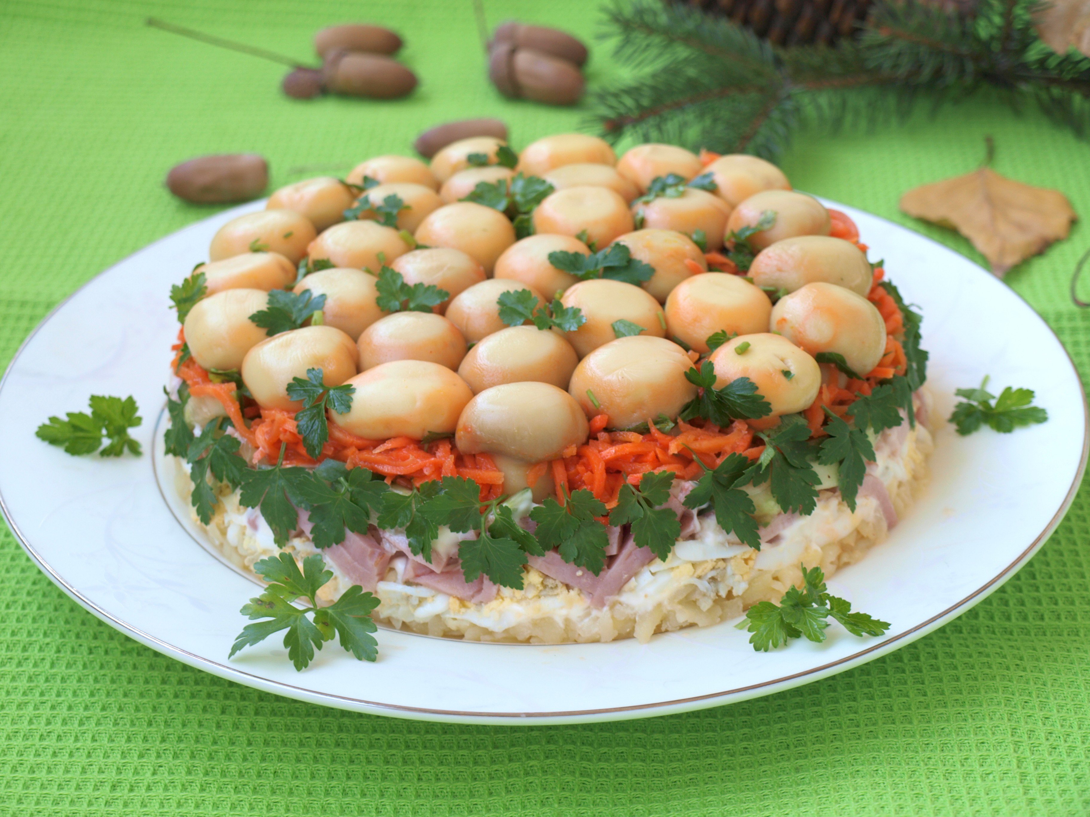 Рецепты салатов грибная поляна с фото пошагово