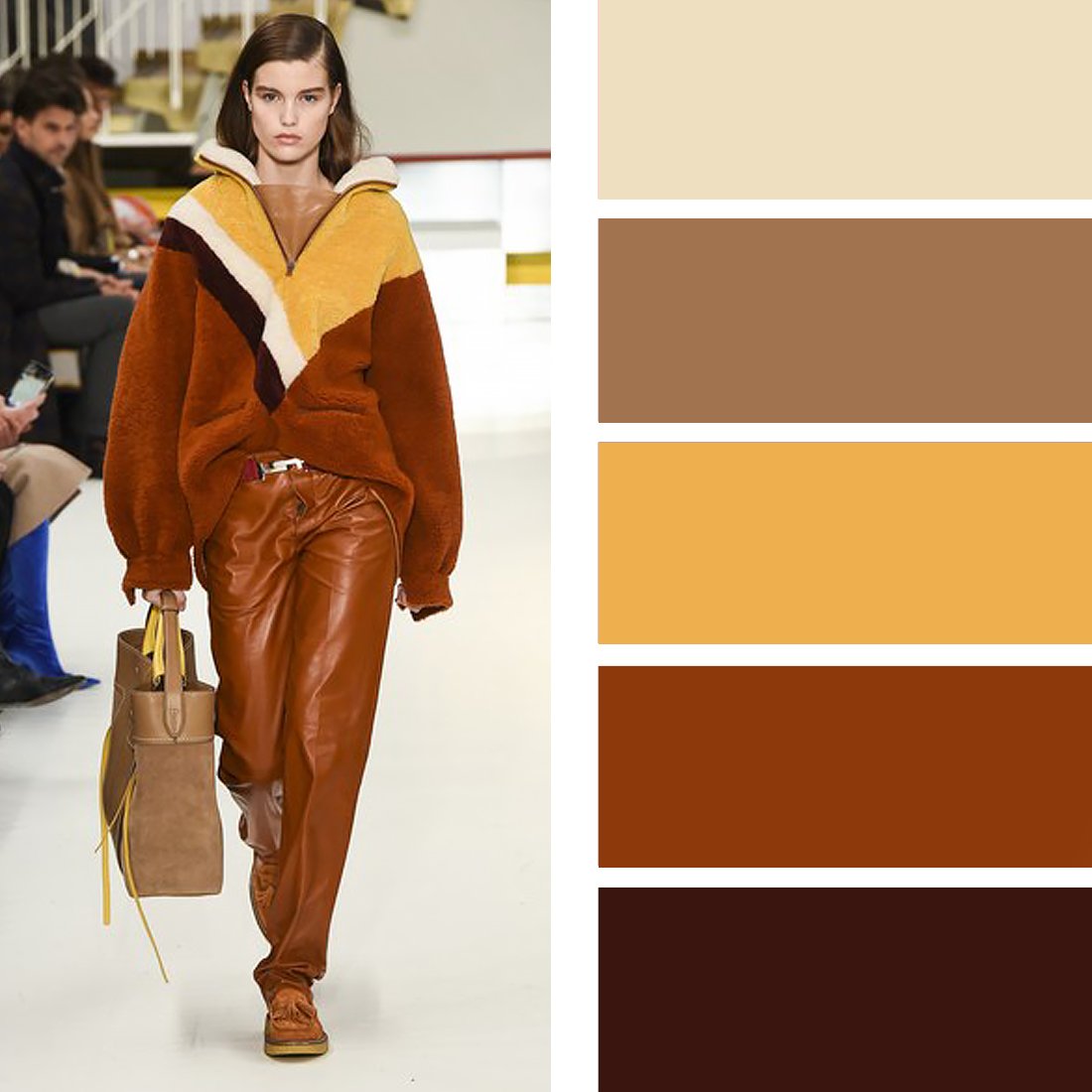 Чем сочетается коричневый цвет в одежде для женщин