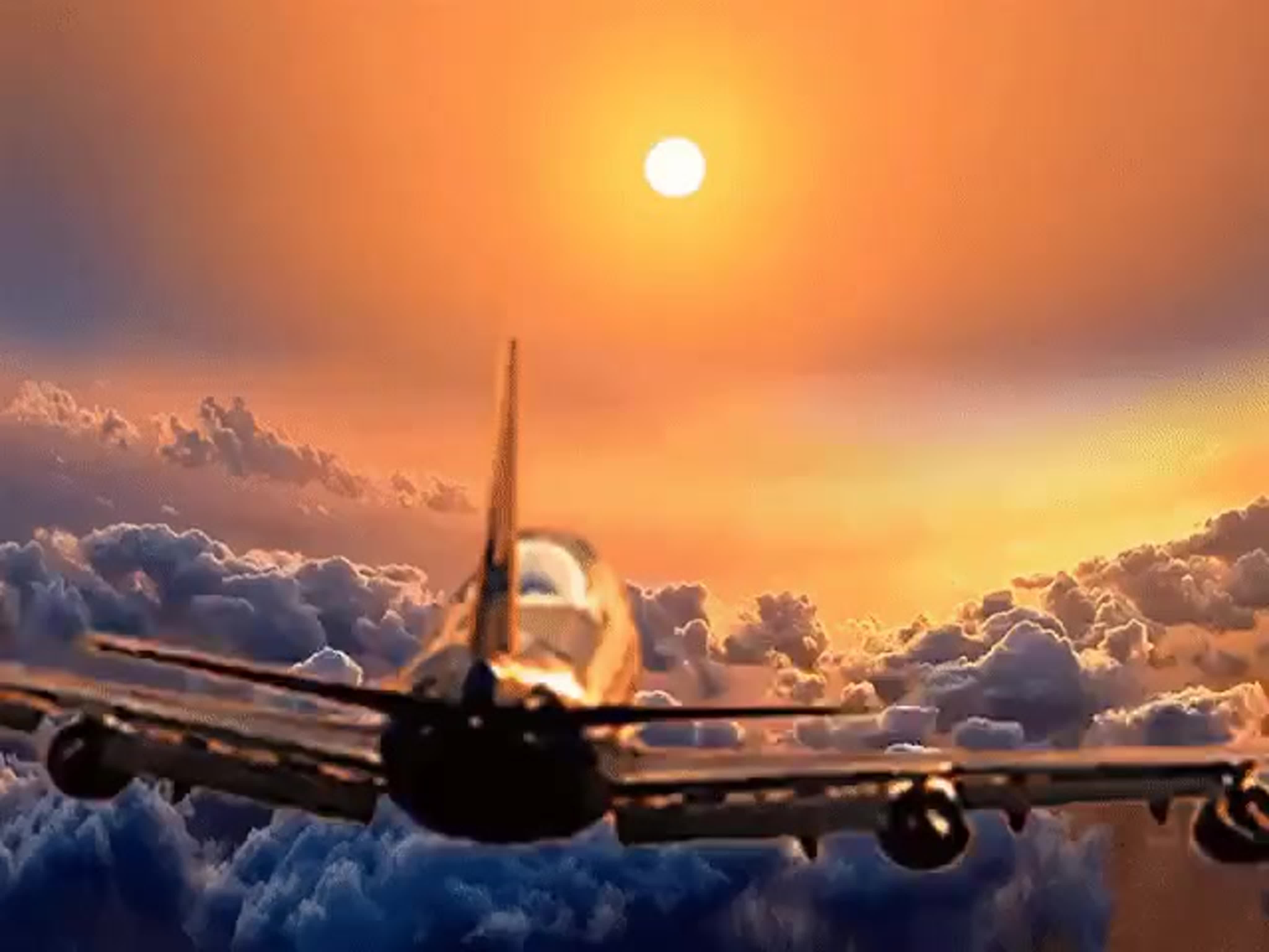 В небо для тебя взлетают самолеты. Красивый самолет. Самолет в небе. Пейзаж с самолетом. Самолет взлетает.
