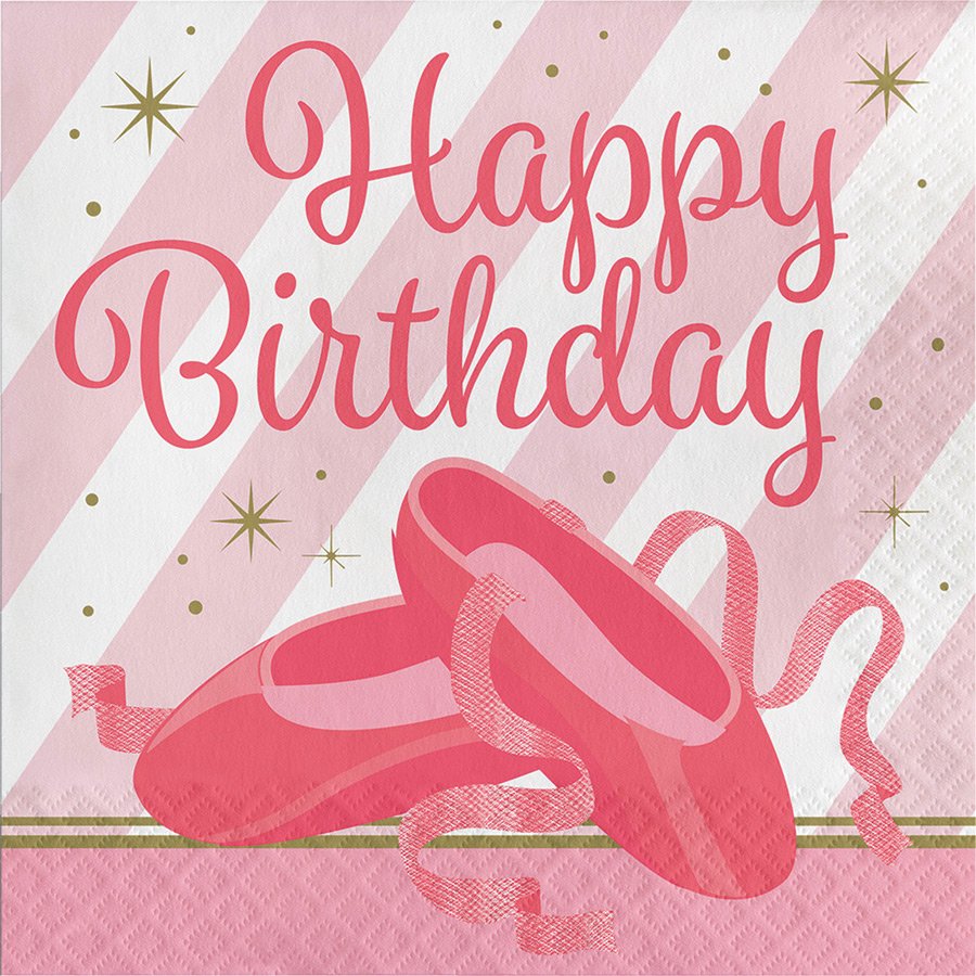 Happy Birthday... Открытка с Днем рождения балерине скачать бесплатно