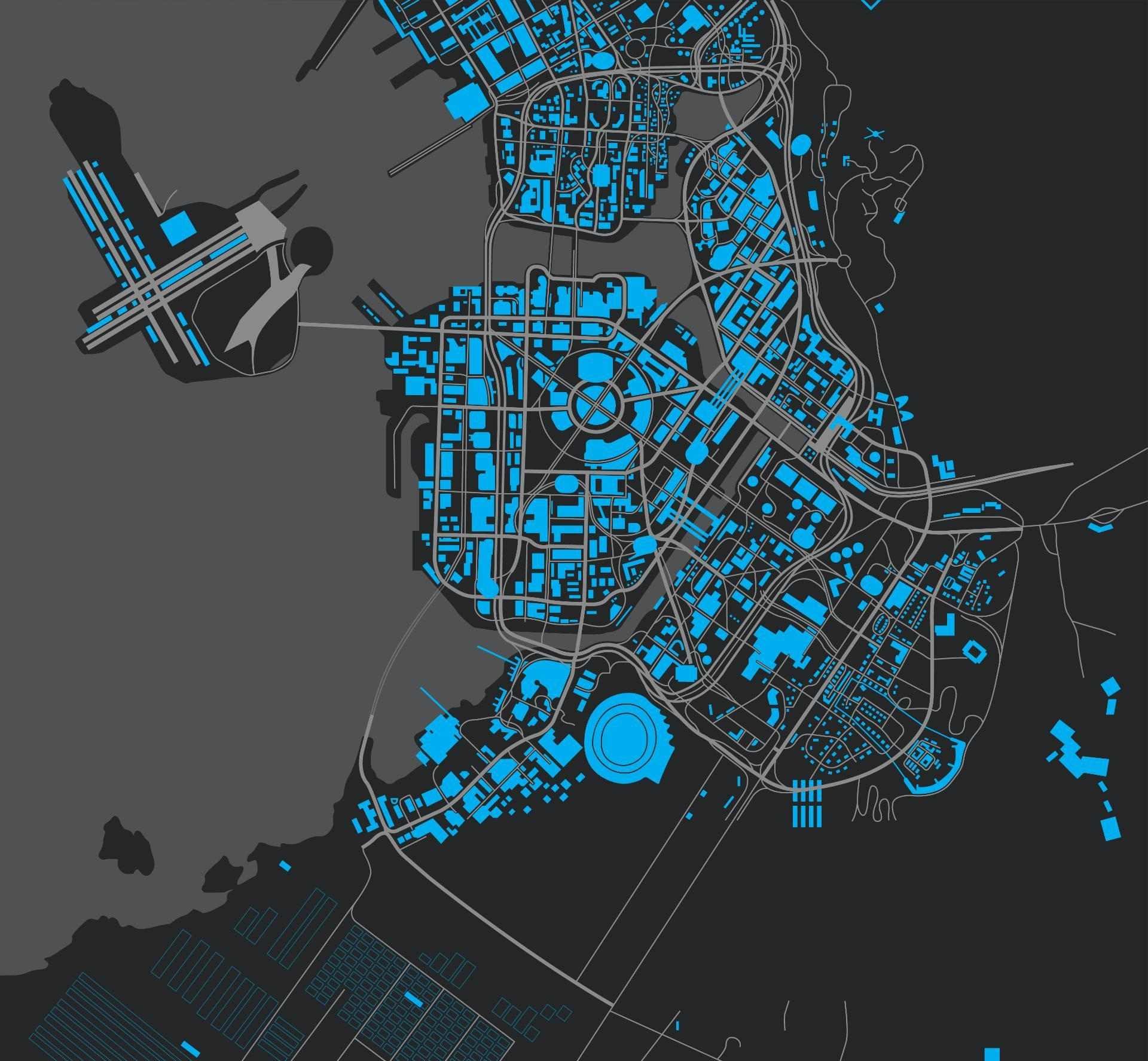 Cyberpunk night city map фото 20