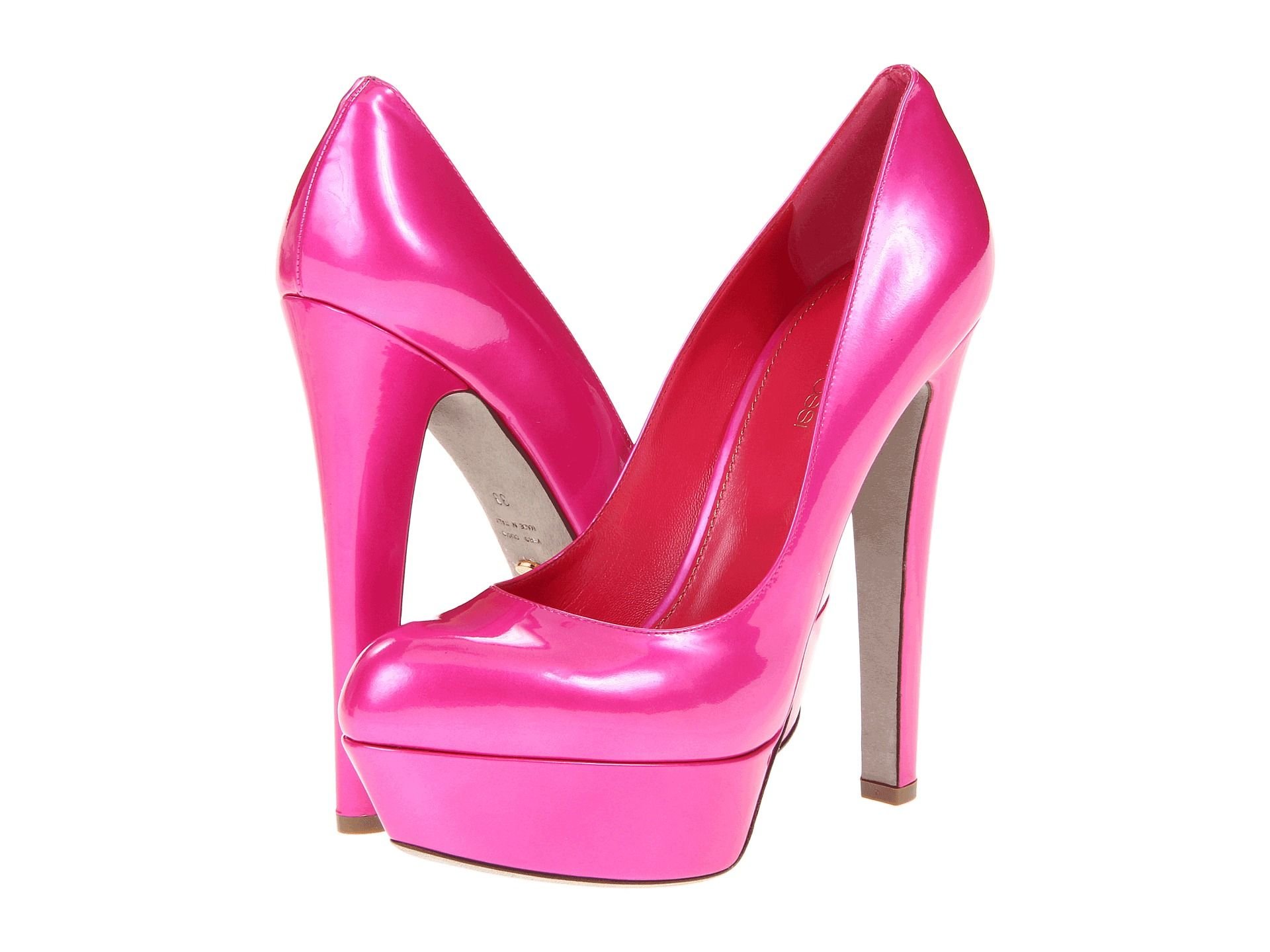 Дизайнерские розовые туфли