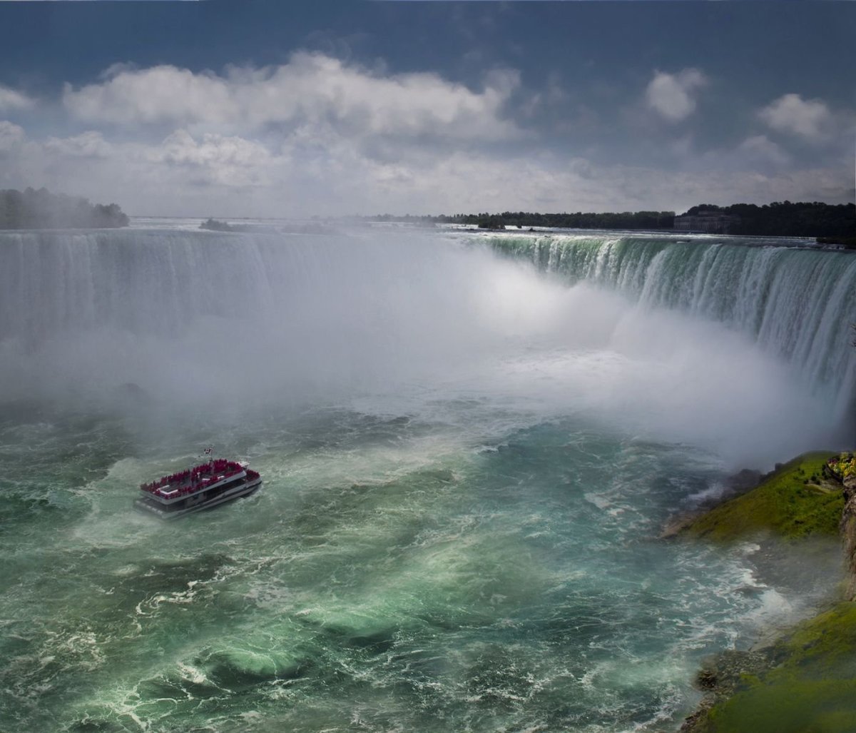 Какие два озера соединяет река ниагара. Ниагарский водопад подкова. Ниагарский водопад Канада. Онтарио Канада Ниагарский водопад.
