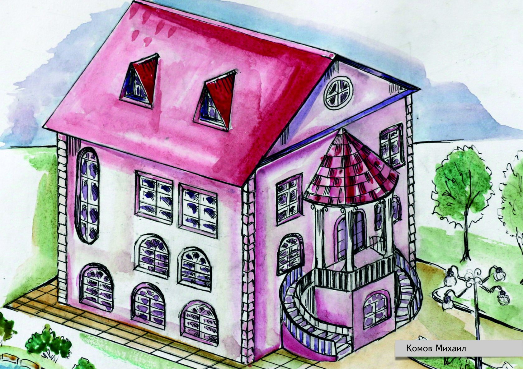 Нарисовать дом мечты 7 класс. Рисунки домов для срисовки. Дом мечты рисунок. Домик детский рисунок. Рисование на тему дом.