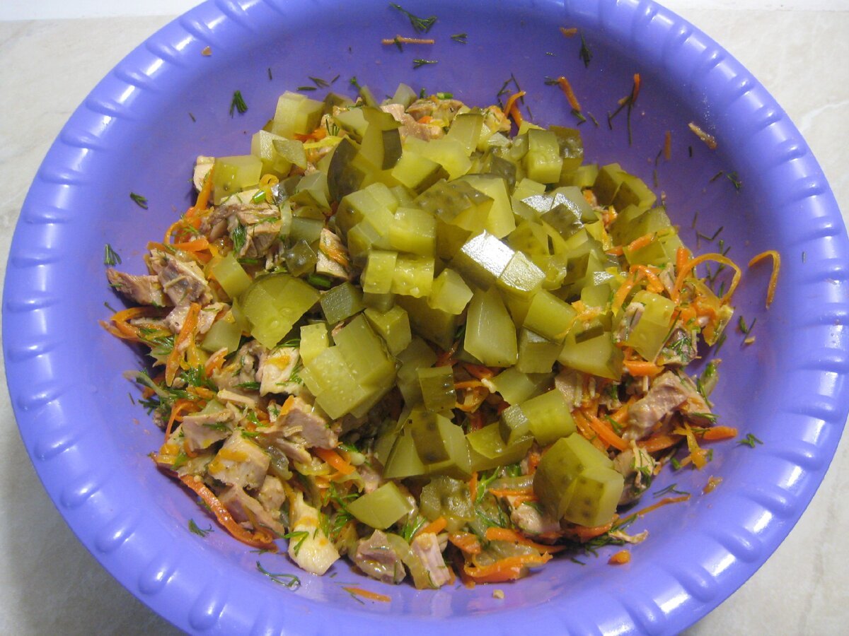 Салат обжорка с говядиной рецепт с фото пошагово