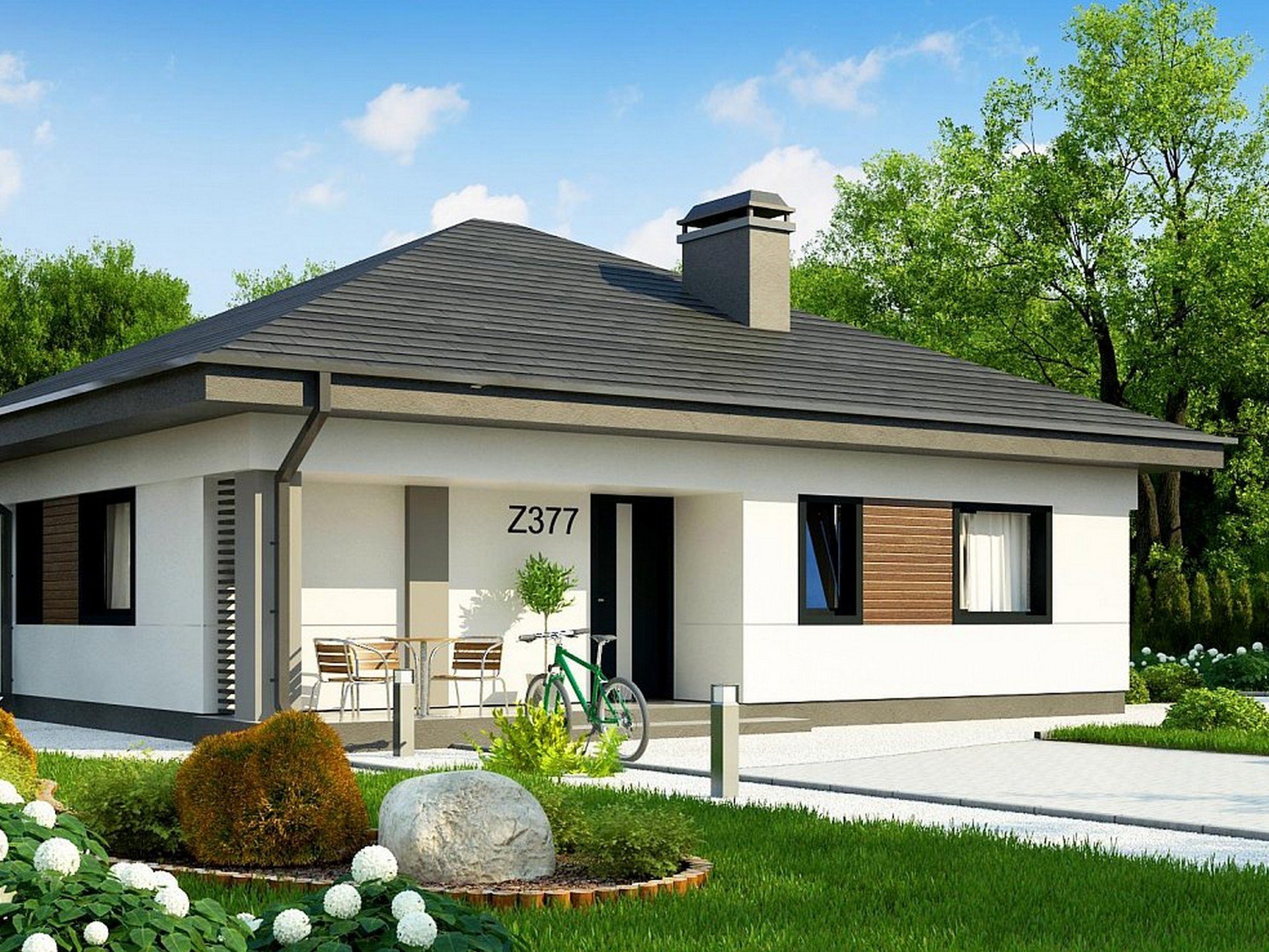Польский проект z500 одноэтажный дом