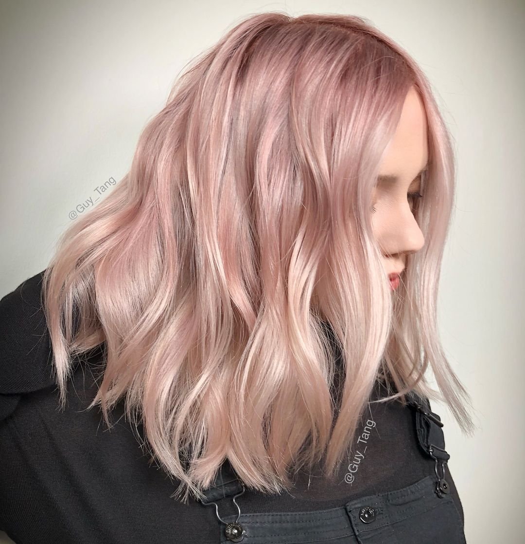 цвет волос розовый жемчуг фото