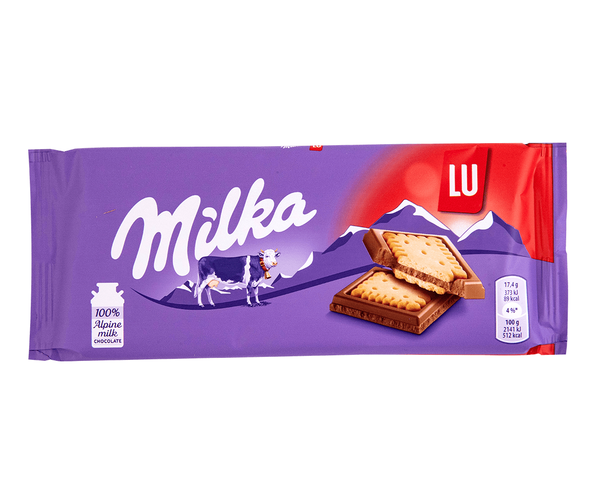 Милка размеры. Шоколад Milka Lu 87 гр. Шоколад Milka "Alpine Milk" 405 г. Шоколад Милка Choco Biscuit. Шоколад Milka молочный с печеньем Lu.