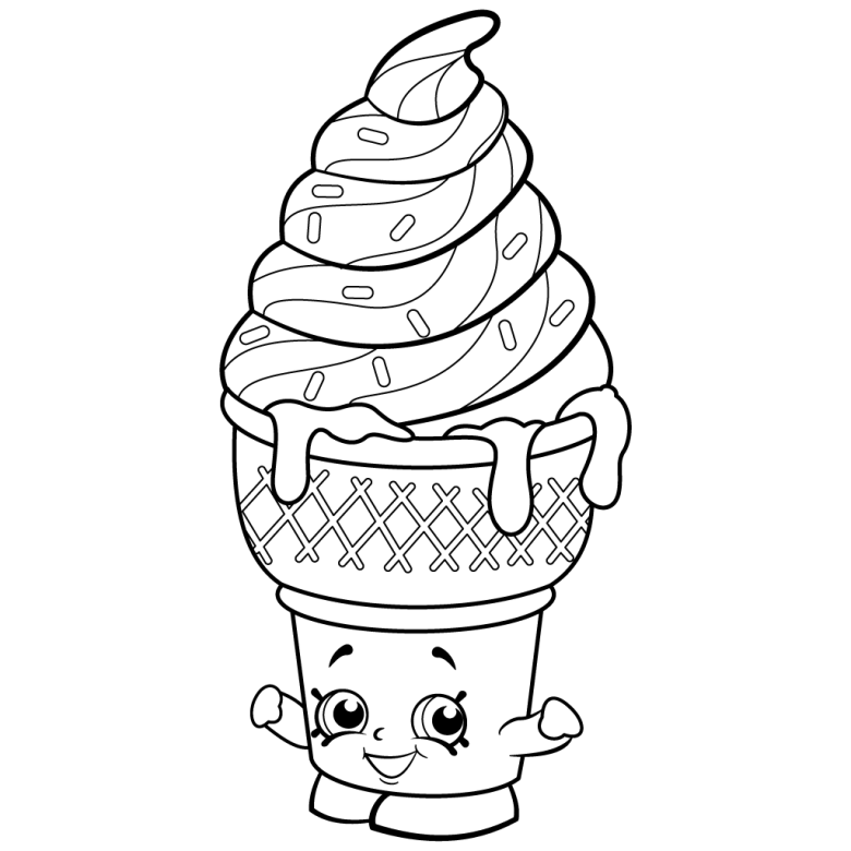 Раскраска мороженки. Раскраска Шопкинс мороженое. Сладости раскраска для детей. Мороженое раскраска для детей. Картинки для раскрашивания вкусняшки.