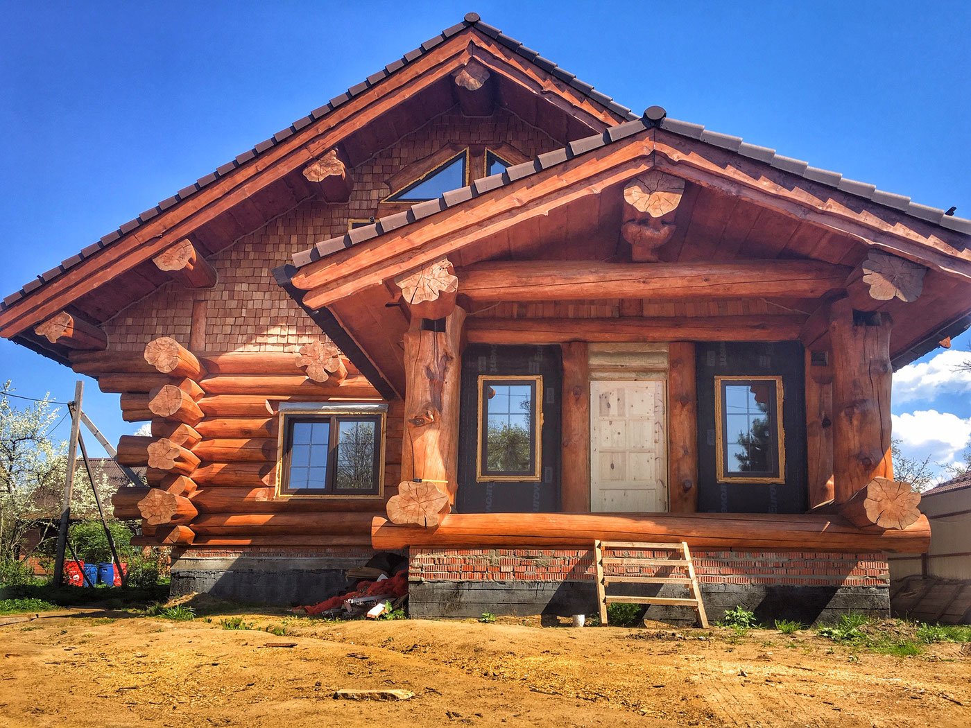 Деревянный дом из бревна Канада