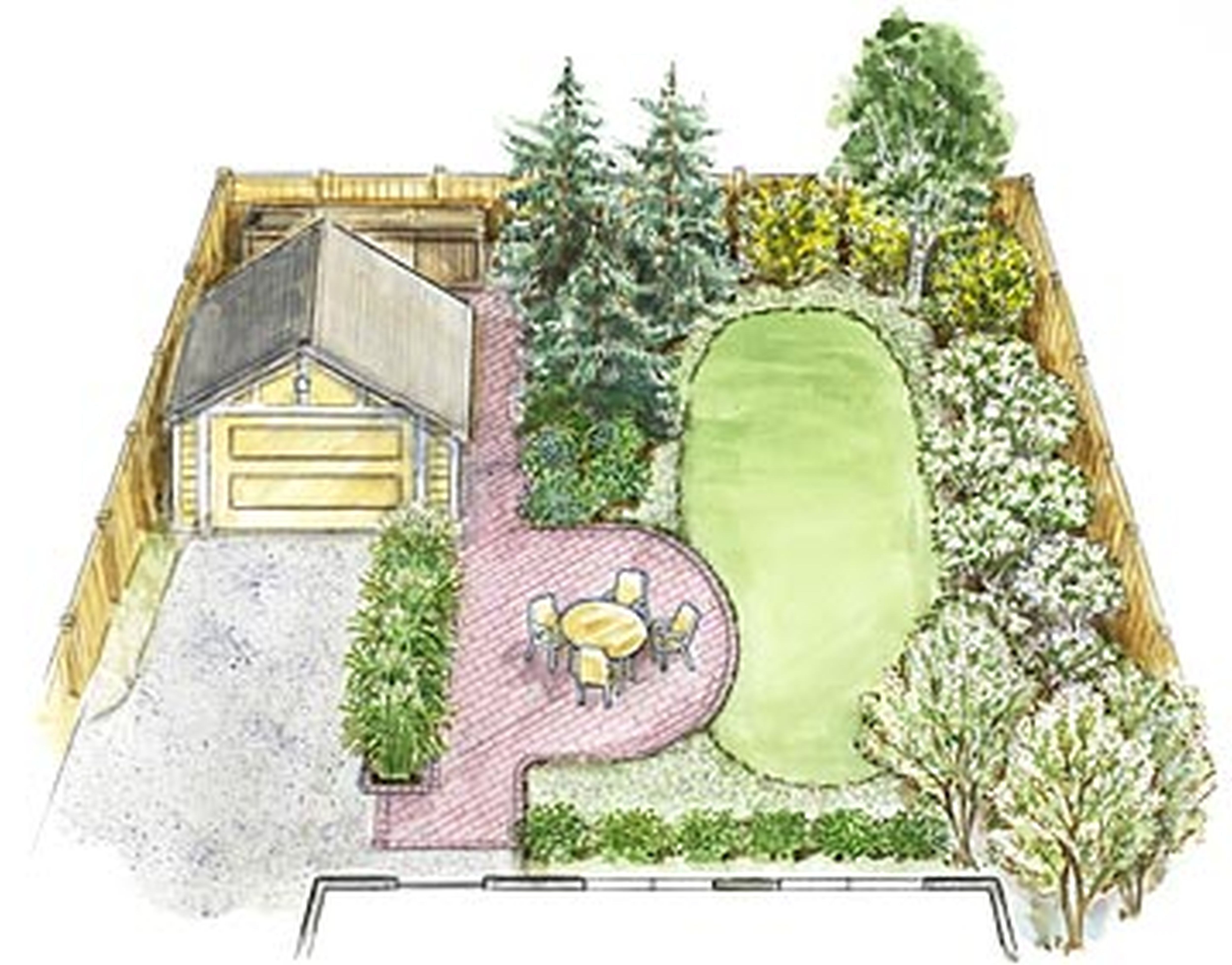 Планировка садового участка нарисованный
