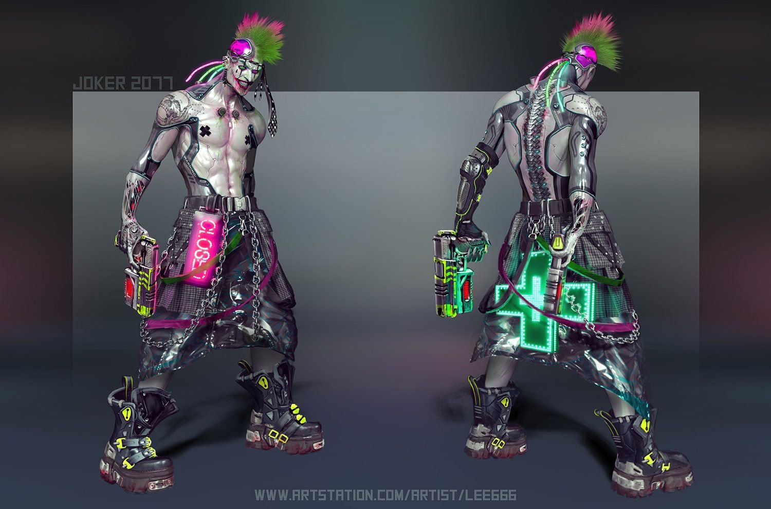 Cyberpunk character concept фото 101