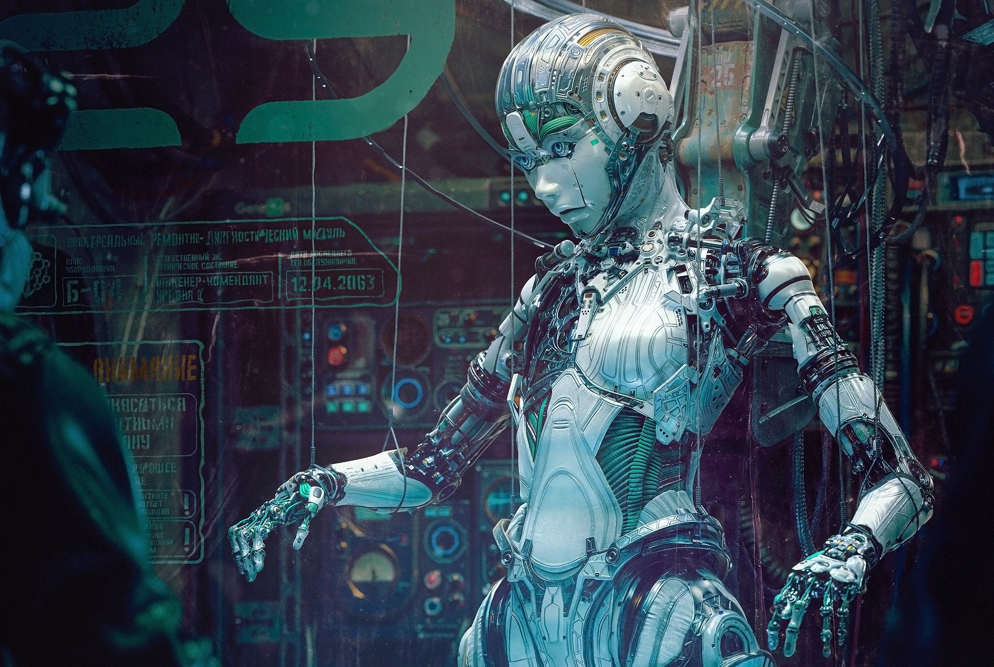 Cyberpunk robot art (120) фото