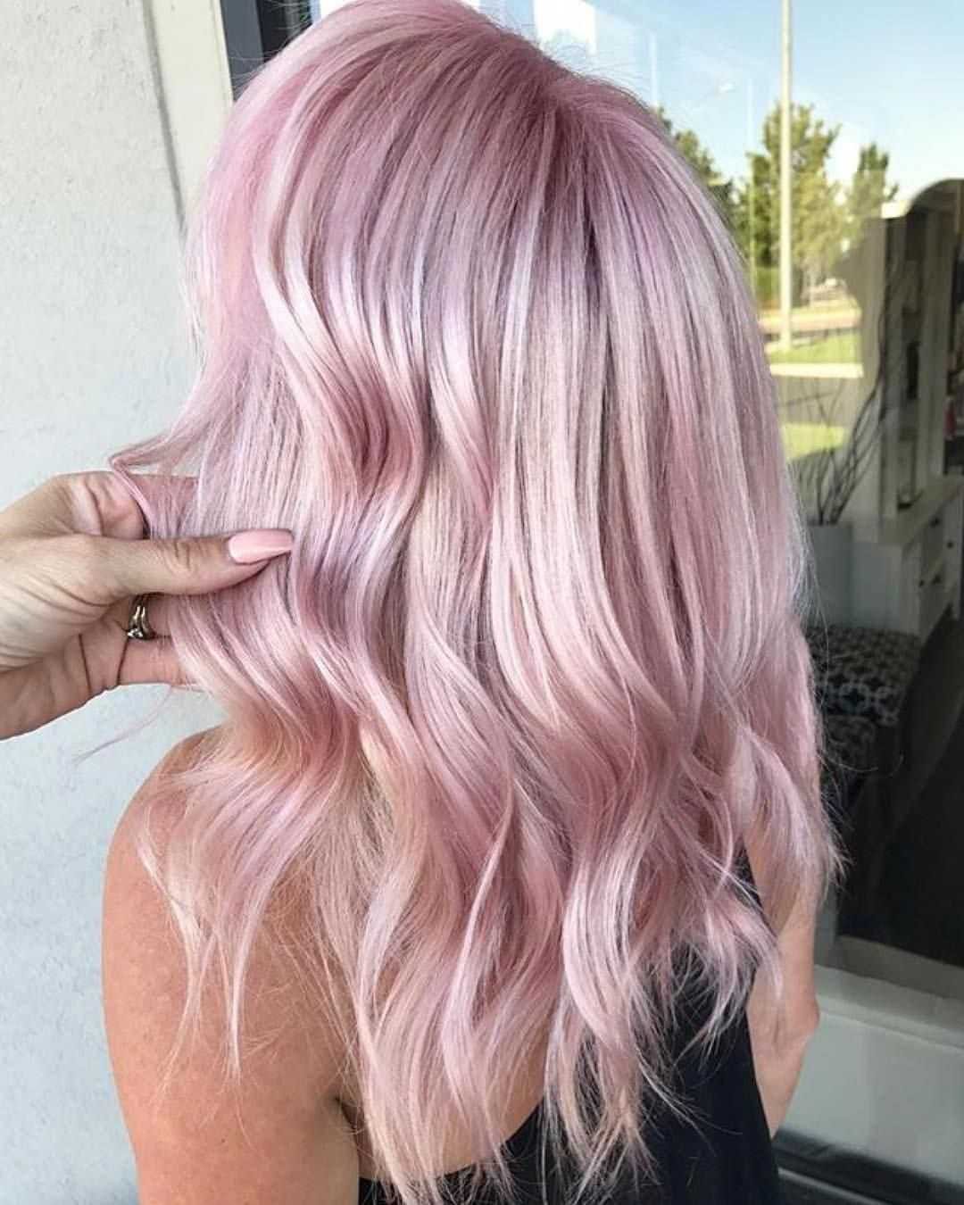 цвет волос розовый жемчуг фото