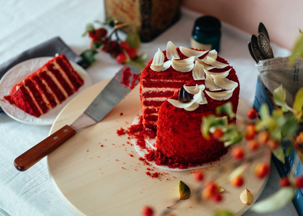 Красная кулинария. Торта "красный бархат" (Red Velvet).. Красный бархат Энди шеф. Торт красный бархат Энди шеф. Бенто торт красный бархат.