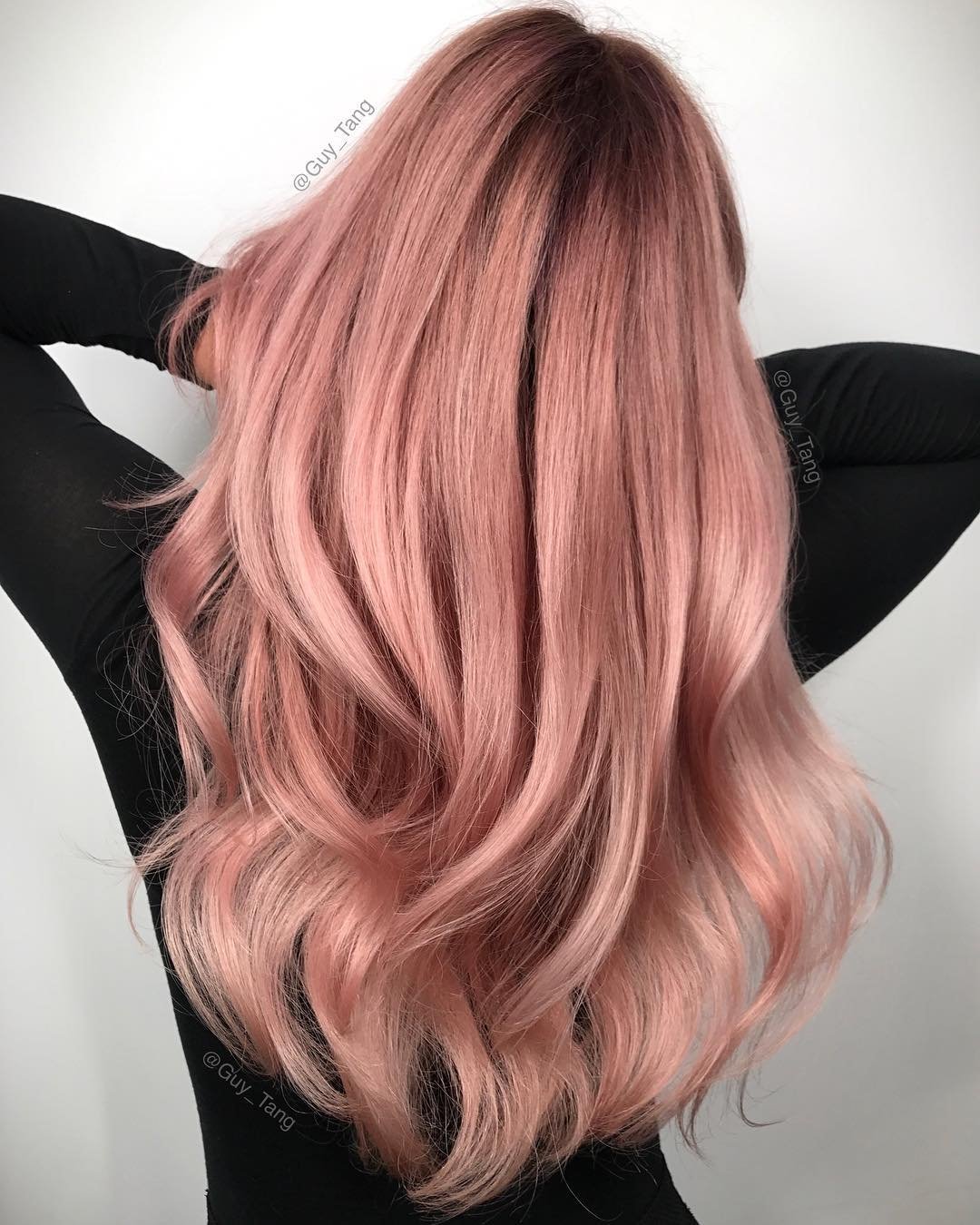 цвет волос с розовым оттенком фото
