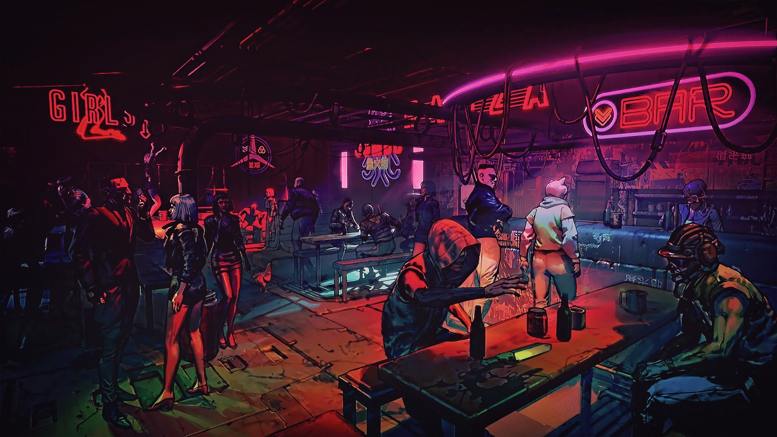 Cyberpunk night club фото 2