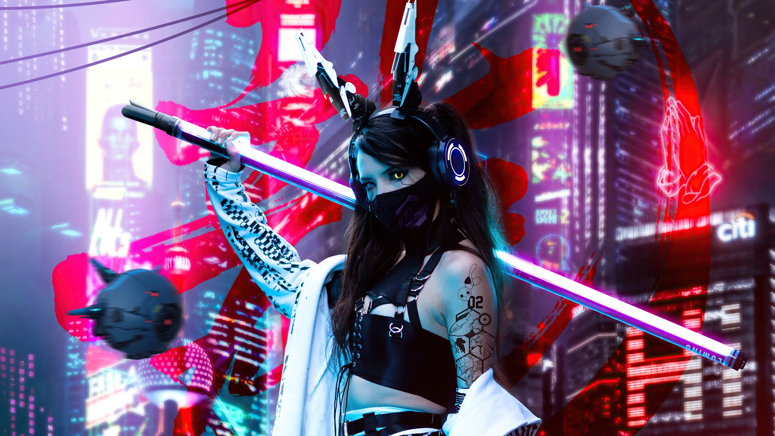 Cyberpunk street samurai фото 63