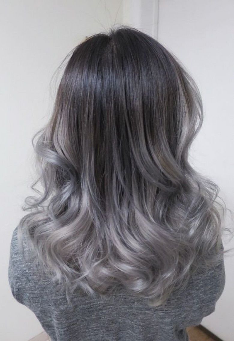 Покраска волос в пепельный цвет для женщин на средние волосы фото и название