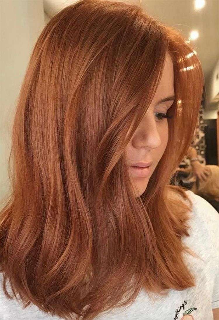 Окрашивание волос в рыжие оттенки