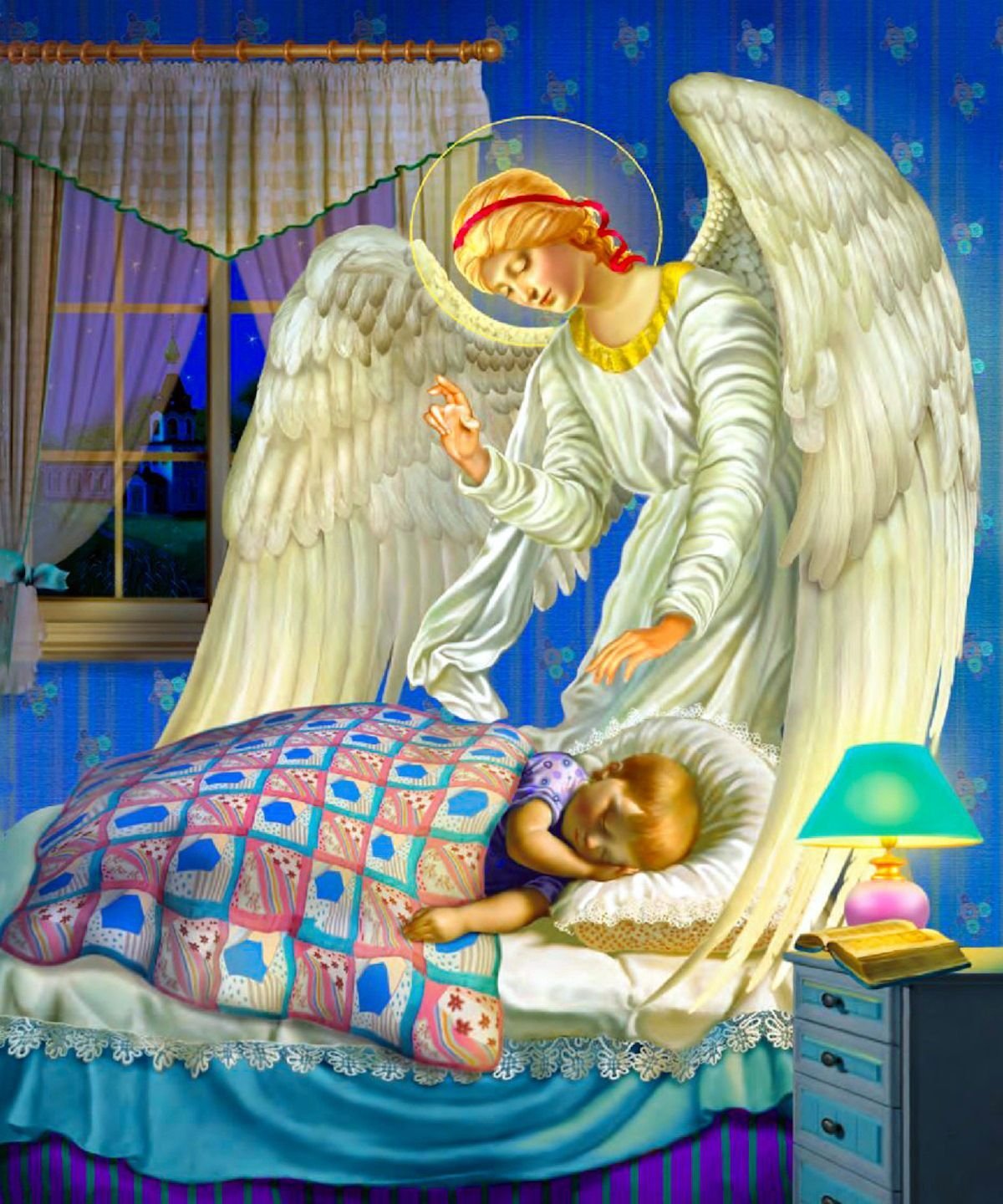Картинка ангела ко сну доброй. Ангел хранитель и дети. Ангел охраняет сон. Ангела ко сну. Ангел снов.