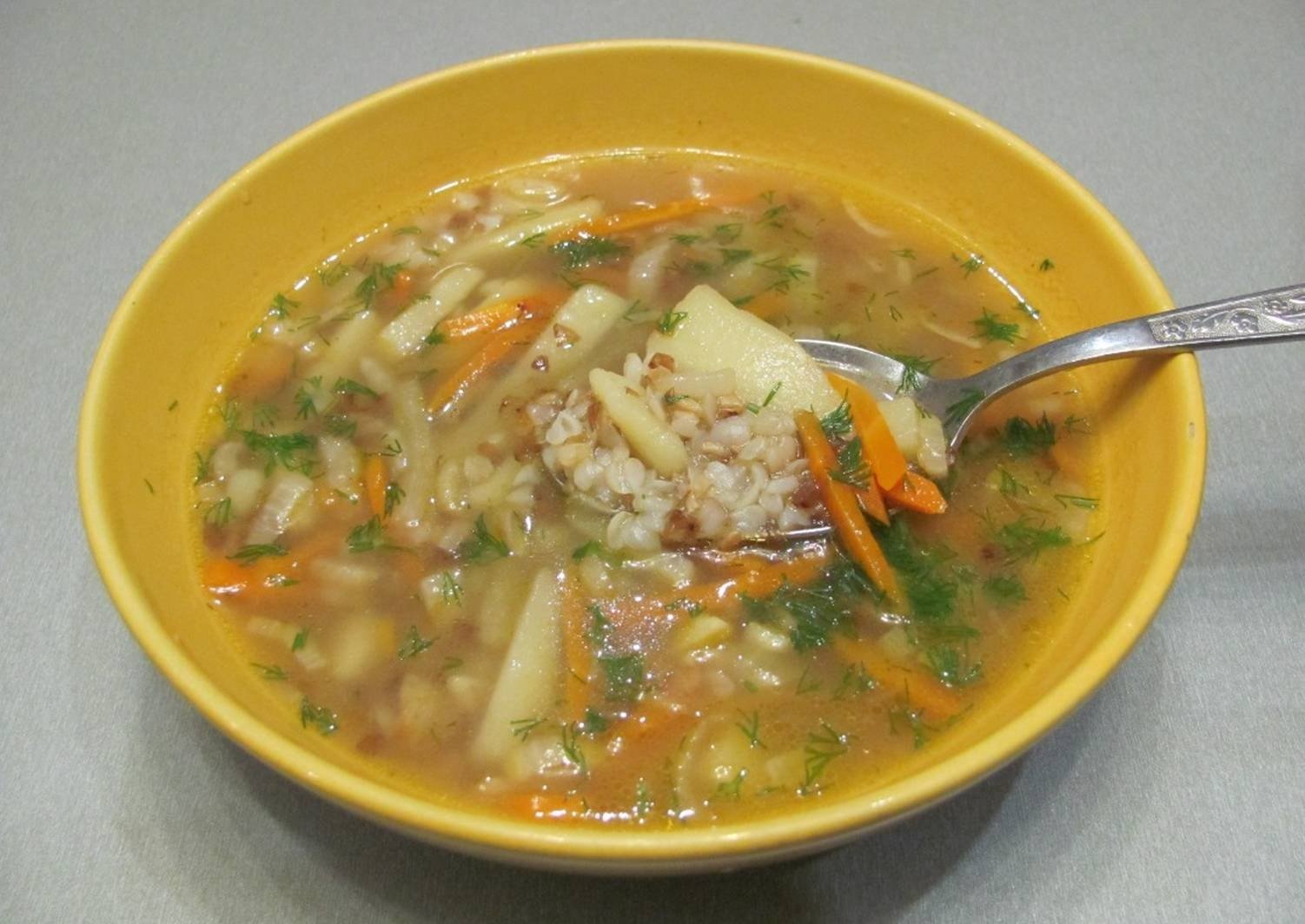 Суп из говядины с рисом и картошкой